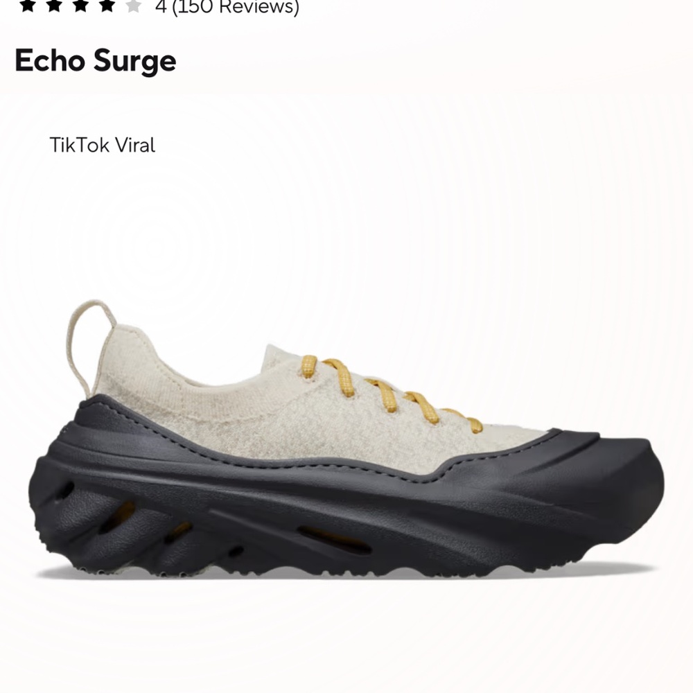 Crocs Echo Surge Sneakers NWT. W9. M7